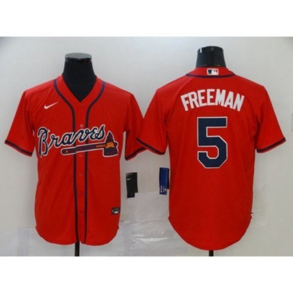 freddie freeman red jersey